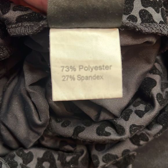 Echt black/grey velvet leopard print active leggings - Picture 11 of 11